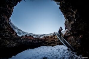 Ice Cave Lofthellir exploration north Iceland Summer ice cave tours. All year ice cave tour